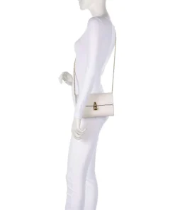 Magie 2Nite Umhängetasche genarbtes Leder weiß