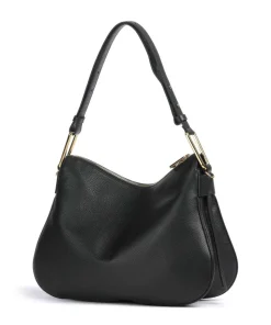 Magie Soft Beuteltasche genarbtes Leder schwarz