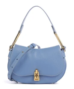 Magie Soft Schultertasche genarbtes Rindsleder blau