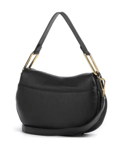 Magie Soft Schultertasche genarbtes Rindsleder schwarz