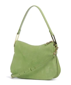 Magie Suede Beuteltasche aufgerautes Leder grün