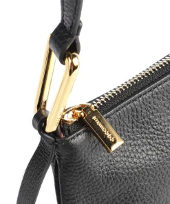 Magie Umhängetasche genarbtes Leder schwarz