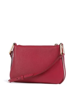 Magie Umhängetasche genarbtes Leder rot