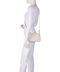 Magie Umhängetasche genarbtes Leder weiß