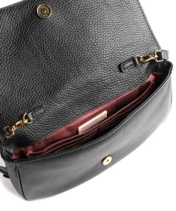 Magie Umhängetasche genarbtes Leder schwarz