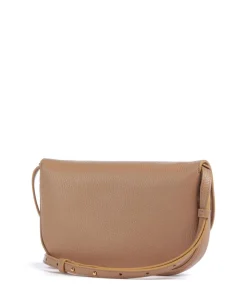 Magie Umhängetasche genarbtes Leder hellbraun