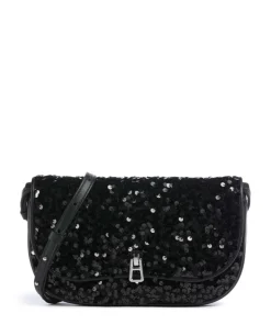 Magie Umhängetasche Leder schwarz