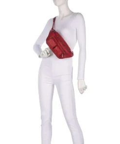 Maia Sheep Natural M Gürteltasche Schafsleder dunkelrot