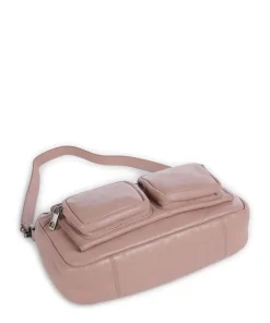 Maia Sheep Natural S Schultertasche Schafsleder altrosa