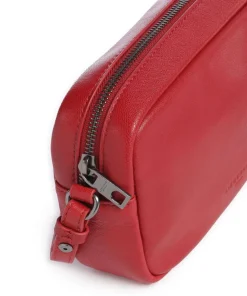 Maia Sheep Natural S Umhängetasche Schafsleder dunkelrot