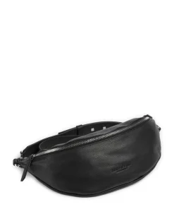 Mallir Gürteltasche genarbtes Rindsleder schwarz