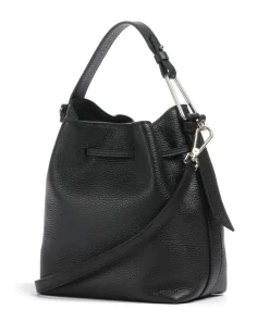 Malory Bucket bag genarbtes Leder schwarz