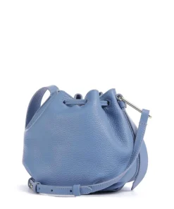 Malory Bucket bag genarbtes Rindsleder blau