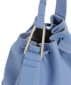 Malory Bucket bag genarbtes Rindsleder blau