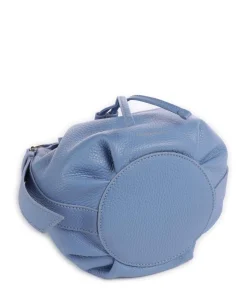 Malory Bucket bag genarbtes Rindsleder blau