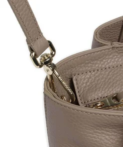 Malory Handtasche genarbtes Leder taupe
