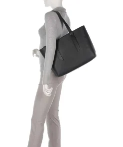 Malory Shopper genarbtes Rindsleder schwarz