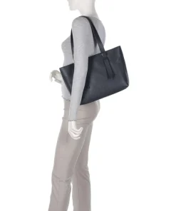 Malory Shopper genarbtes Leder navy