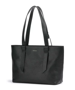 Malory Shopper genarbtes Leder schwarz