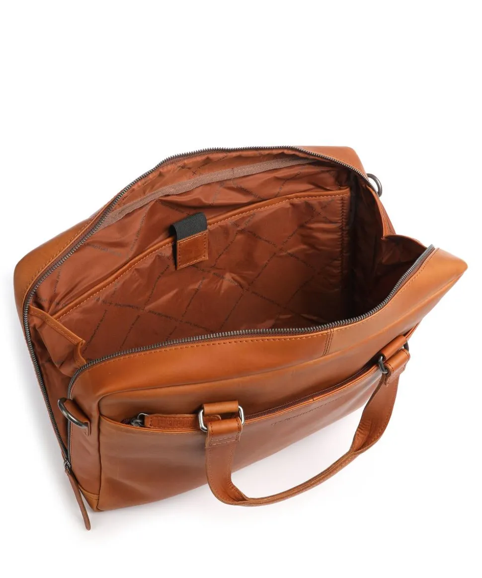 Manhattan Aktentasche 15″ Pull-Up Rindsleder cognac