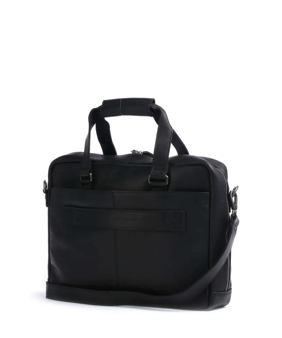 Manhattan Aktentasche 15″ Pull-Up Rindsleder schwarz