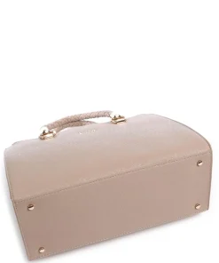 Manhattan Handtasche Lederimitat beige