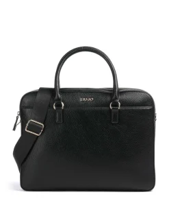 Manhattan M Aktentasche Lederimitat schwarz