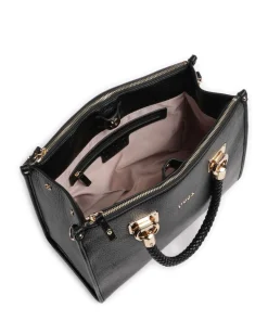 Manhattan M Handtasche Lederimitat schwarz