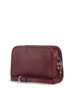 Manhattan M Umhängetasche Lederimitat wein