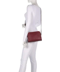 Manhattan M Umhängetasche Lederimitat wein