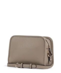 Manhattan M Umhängetasche Lederimitat taupe