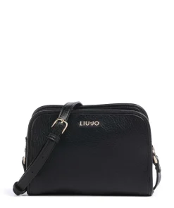 Manhattan M Umhängetasche Lederimitat schwarz