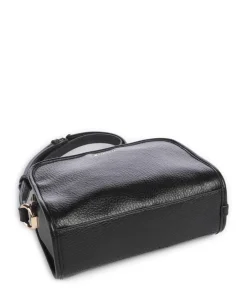 Manhattan M Umhängetasche Lederimitat schwarz