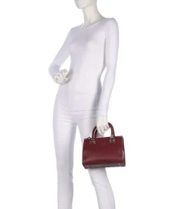 Manhattan S Handtasche Lederimitat wein