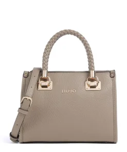 Manhattan S Handtasche Lederimitat taupe