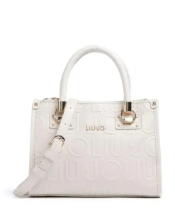 Manhattan S Handtasche Lederimitat elfenbein