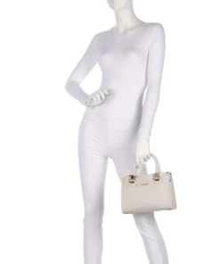 Manhattan S Handtasche Lederimitat elfenbein