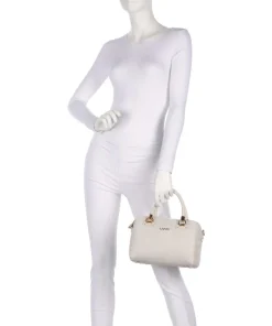 Manhattan S Handtasche Lederimitat elfenbein