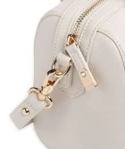 Manhattan S Handtasche Lederimitat elfenbein