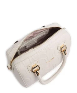 Manhattan S Handtasche Lederimitat elfenbein