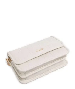 Manhattan S Schultertasche Lederimitat elfenbein