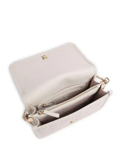 Manhattan S Schultertasche Lederimitat elfenbein