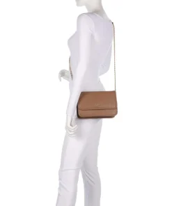 Manhattan S Schultertasche Lederimitat braun