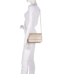 Manhattan S Schultertasche Lederimitat gold