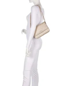 Manhattan S Schultertasche Lederimitat gold