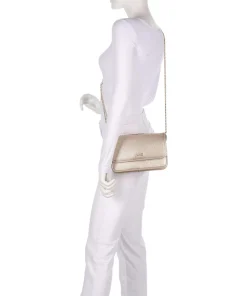 Manhattan S Schultertasche Lederimitat gold