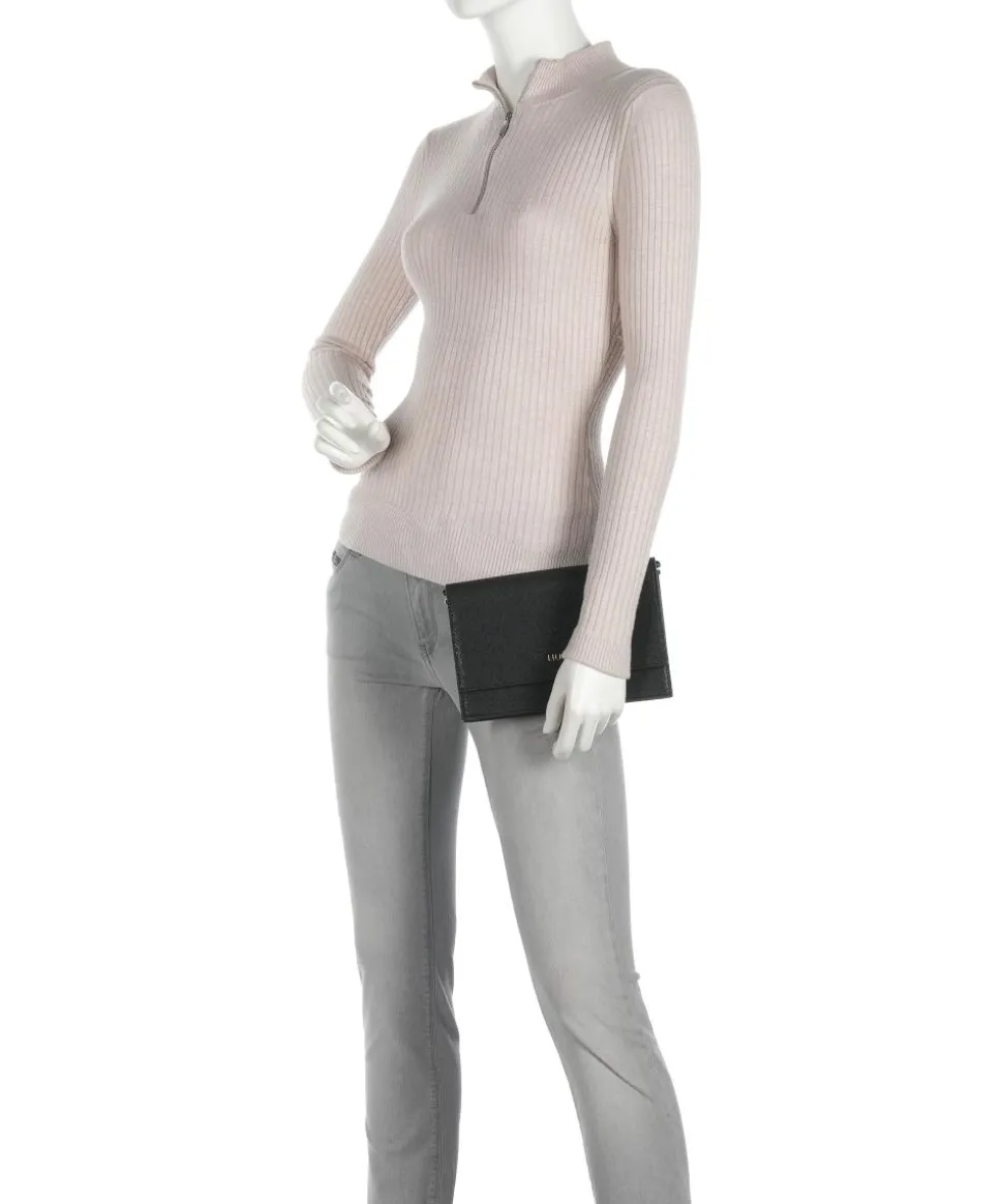 Manhattan Umhängetasche Lederimitat schwarz