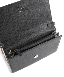 Manhattan Umhängetasche Lederimitat schwarz