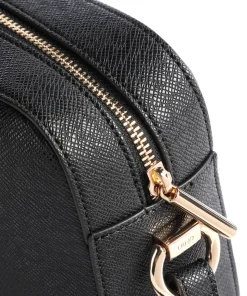 Manhattan Umhängetasche Lederimitat schwarz