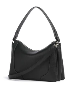 Mara M Beuteltasche genarbtes Rindsleder schwarz